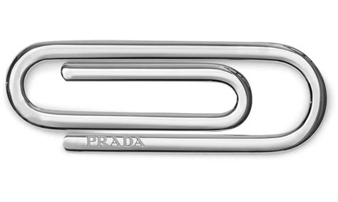 prada engraved paper clip|Prada selling paper clips.